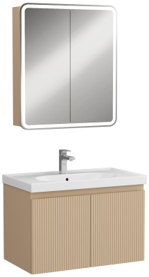 İsvea Finestra Lavabo Dolabı Cappucino 80 cm
