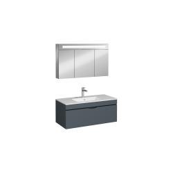 İsvea Roya Tek Hazneli Lavabo Ünitesi Antrasit, Tek Çekmeceli 120cm 120 cm