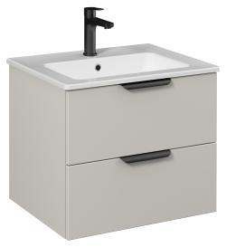 İsvea LIV Lavabo Dolabı 60cm (10SL50061 dahil) Açık Bej Çift çekmece 60 cm