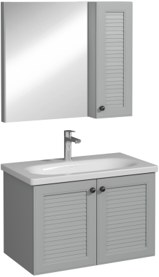 İsvea Mergo Lavabo Ünitesi Açık Gri 80 cm