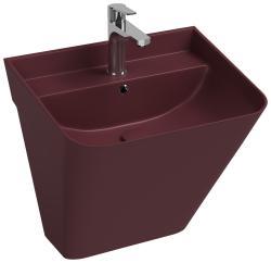 İsvea ColorISVEA Sott Aqua Asma Monoblok Lavabo 50 cm Rustik Bordo