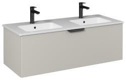 İsvea LIV Lavabo Dolabı 120cm (10SL50121 Çift Hazneli dahil) Açık Bej Tek çekmece 120 cm