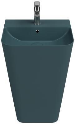İsvea ColorISVEA Sott Aqua Monoblok Yerden Lavabo 50 cm Petrol Yeşili