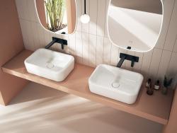 İsvea Curvo Tezgah Üstü Lavabo 60cm Beyaz 60 cm