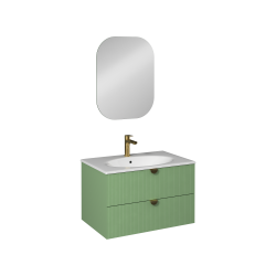 İsvea Infinity Lavabo Ünitesi Pastel Yeşil 80 cm