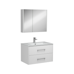 İsvea Combinato Lavabo Dolabı Çift Çekmeceli Beyaz 80 cm