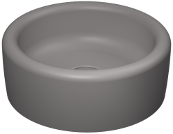 İsvea ColorISVEA Curvo Tezgah Üstü Lavabo 42 cm Taş Gri