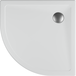 İsvea Flat Fireclay Seramik Duş Teknesi 80x80 cm Oval