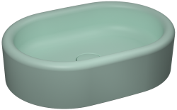 İsvea ColorISVEA Curvo Tezgah Üstü Lavabo 60 cm Mint