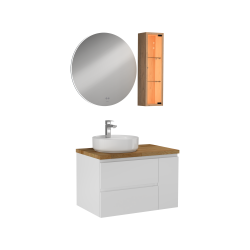 İsvea Luce Lavabo Ünitesi Beyaz 80 cm