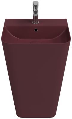 İsvea ColorISVEA Sott Aqua Monoblok Yerden Lavabo 50 cm Rustik Bordo