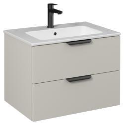 İsvea LIV Lavabo Dolabı 70cm (10SL50071 dahil) Açık Bej Çift çekmece 70 cm