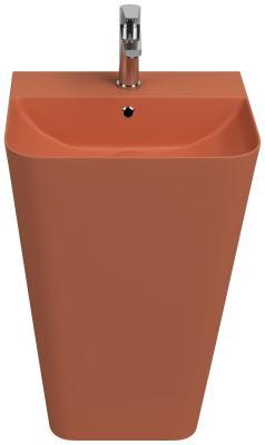 İsvea ColorISVEA Sott Aqua Monoblok Yerden Lavabo 50 cm Terracotta