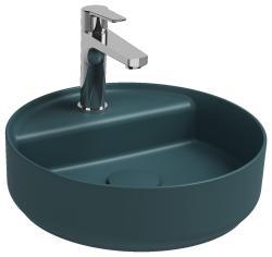 İsvea ColorISVEA Infinity Tezgah Üstü Lavabo 42 cm Petrol Yeşili