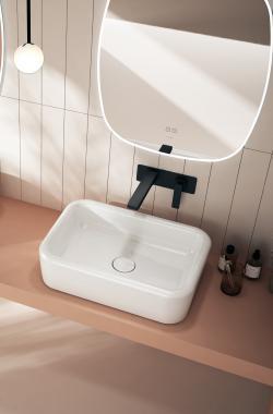 İsvea ColorISVEA Curvo Tezgah Üstü Lavabo 60cm Vizon 60 cm