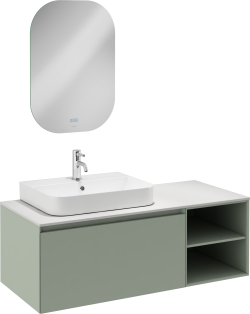 İsvea Coredo Lavabo Ünitesi Çimento Gri İç Çekmecesiz 120 cm Kopya 1
