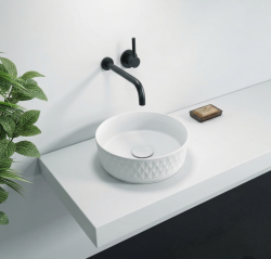 İsvea Davanti Tezgah Üstü Lavabo 36 cm Beyaz
