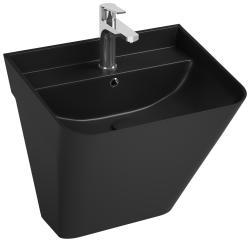 İsvea ColorISVEA Sott Aqua Asma Monoblok Lavabo 50 cm Siyah