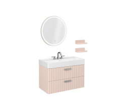 İsvea Vea Lavabo Dolabı 100 cm Rosa (10VAS5101I dahil)