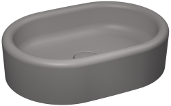 İsvea ColorISVEA Curvo Tezgah Üstü Lavabo 60 cm Taş Gri
