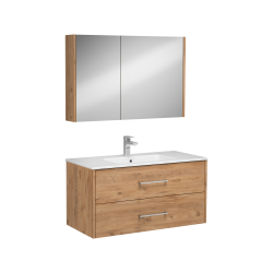İsvea Combinato Lavabo Dolabı Çift Çekmeceli Atlantik Çam 100 cm
