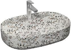 İsvea DecorISVEA Infinity Tezgah Üstü Lavabo 60 cm Terrazo