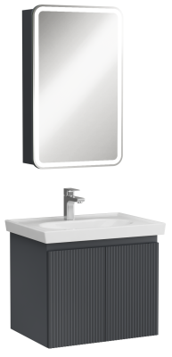 İsvea Finestra Lavabo Dolabı Antrasit 60 cm