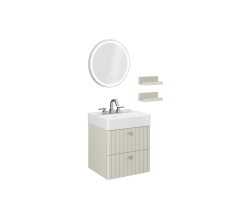 İsvea Vea Lavabo Dolabı 60 cm Taş Gri (10VAS5061I dahil)