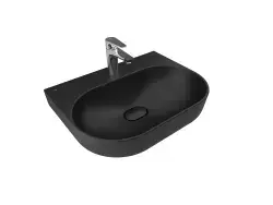Çanakkale Seramik Zero 2.0 Oval Lavabo Mat Siyah 60x45