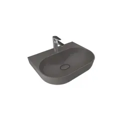 Çanakkale Seramik Zero 2.0 Oval Lavabo Mat Antrasit Gri 60x45