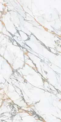 Çanakkale Seramik Calacatta Macchia Parlak Kalesinterflex Porselen Plaka 160x320