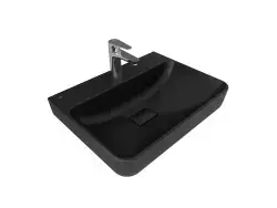 Çanakkale Seramik Zero 2.0 Dikdörtgen Lavabo Siyah 60x45