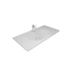 Çanakkale Seramik Zero 2.0 Etajerli Lavabo Mat Beyaz 100x50