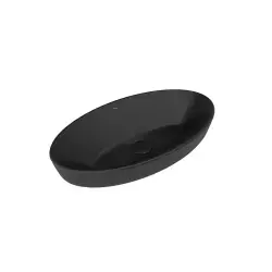 Çanakkale Seramik Dove 2.0 Oval Çanak Lavabo Mat Siyah 70x40