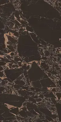 Çanakkale Seramik Royal Marbles Parlak Siyah Portoro Porselen Karo