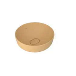 Çanakkale Seramik Zero 2.0 Yuvarlak Çanak Lavabo Mat Sarı 40x40