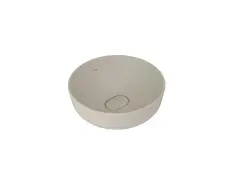Çanakkale Seramik Zero 2.0 Yuvarlak Çanak Lavabo Mat Vizon 40x40
