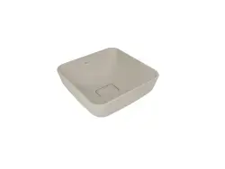 Çanakkale Seramik Zero 2.0 Kare Çanak Lavabo Mat Vizon 40x40