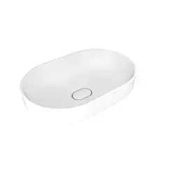 Çanakkale Seramik Zero 2.0 Oval Çanak Lavabo Mat Beyaz 60x40
