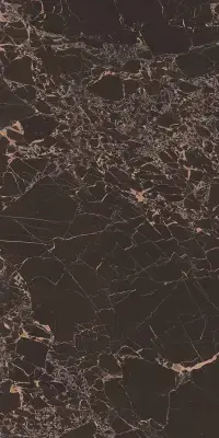 Çanakkale Seramik 60x120 Royal Marbles Siyah Parlak Portoro Porselen Karo