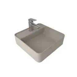 Çanakkale Seramik Smartedge Kare Lavabo Mat Vizon 45x45