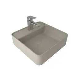 Çanakkale Seramik Smartedge Kare Lavabo Mat Vizon 45x45