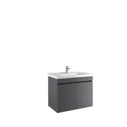 Çanakkale Seramik Optimum Lavabo Dolabı Antrasit 80