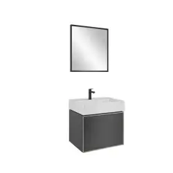 Çanakkale Seramik Solid Lavabo Dolabı Antrasit 65