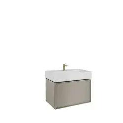 Çanakkale Seramik Solid Lavabo Dolabı Vizon 80