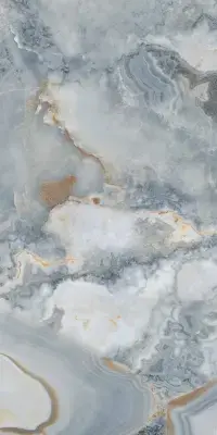 Çanakkale Seramik Onxy Agate Parlak Mavi Porselen Karo