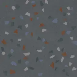 Çanakkale Seramik 59x59 Terrazo Macro Koyu Gri Mat Sırlı Granit