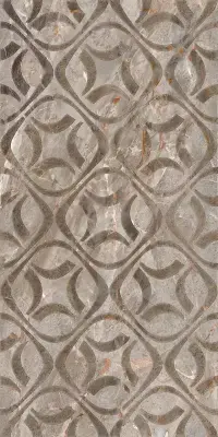 Çanakkale Seramik 40x80 Ravene Taupe Mat Geometrik Dekor