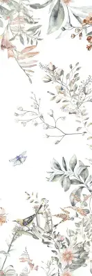 Çanakkale Seramik 40x120 Shiro Bloom Mat 3 Modül Dekor