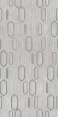 Çanakkale Seramik 40x80 Luna Kemik Gri Parlak Mix Dekor